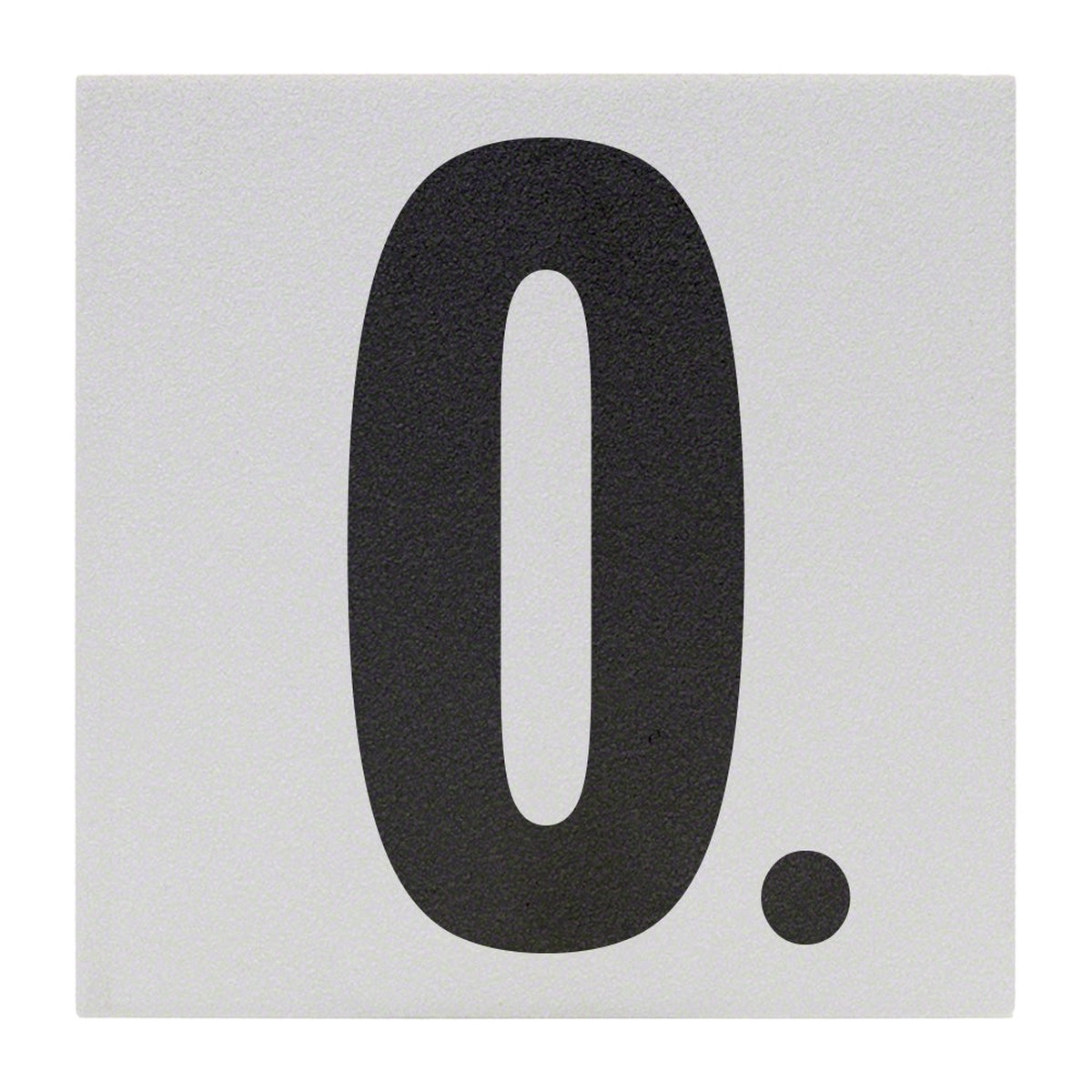 0. Ceramic Skid Resistant Tile Depth Marker 6 Inch x 6 Inch with 5 Inch Lettering