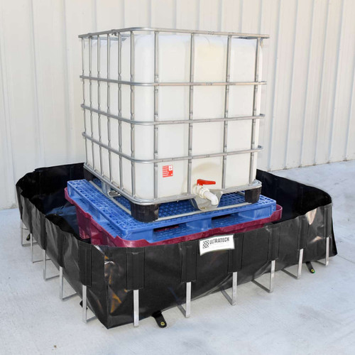 UltraTech 0816 IBC Spill Berm 6 ft. W x 6 ft. D x 1-1/2 ft. H