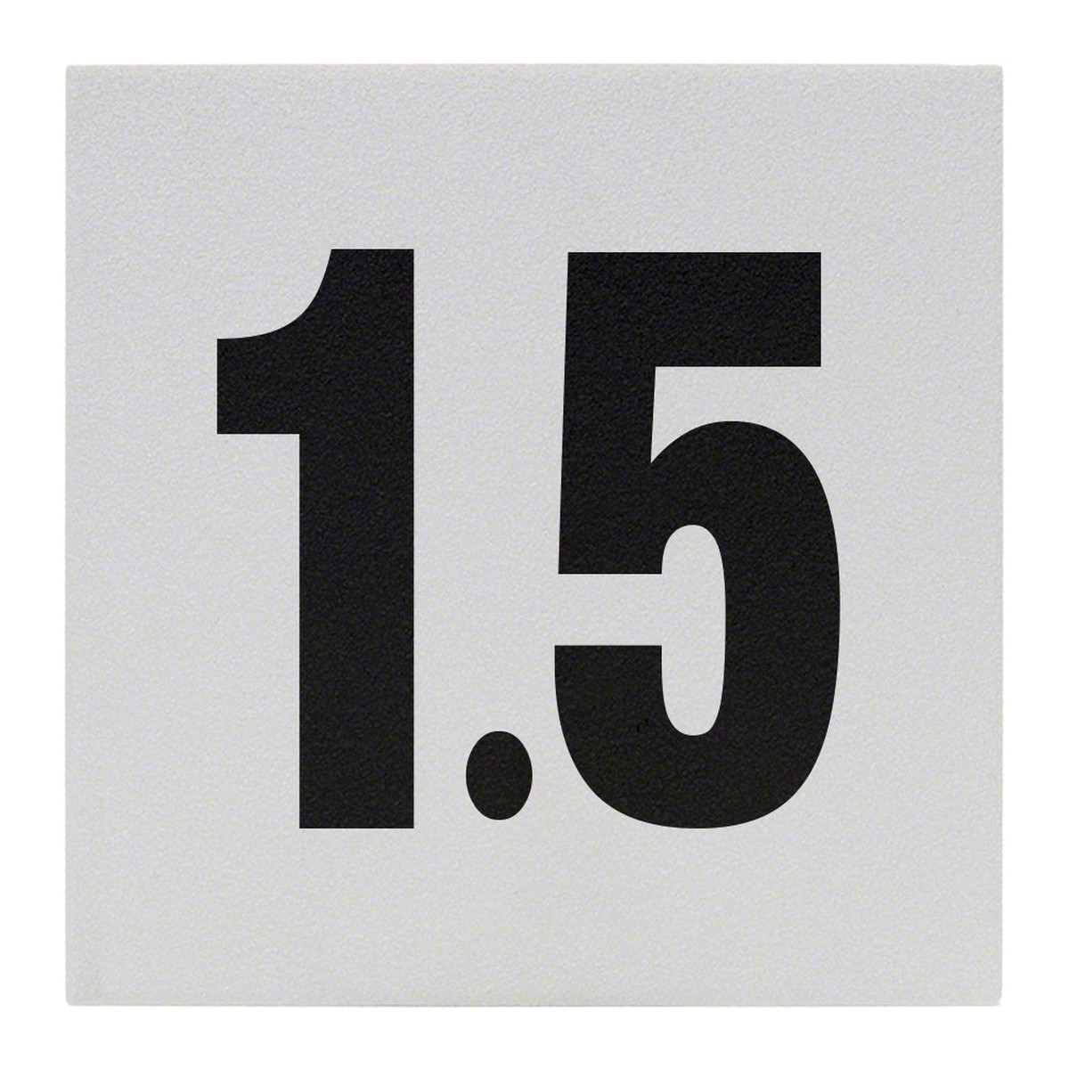 1.5 Ceramic Skid Resistant Tile Depth Marker 6 Inch x 6 Inch with 4 Inch Lettering