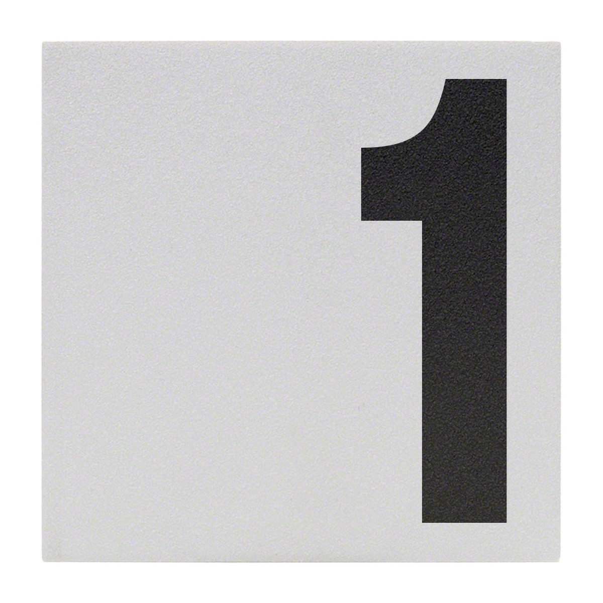 1 Offset Ceramic Skid Resistant Tile Depth Marker 6 Inch x 6 Inch with 5 Inch Lettering