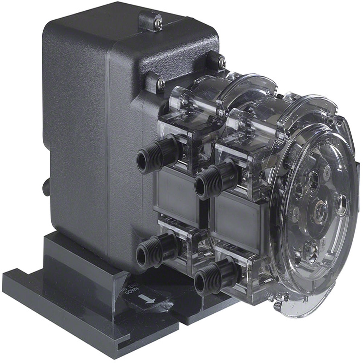 100DMP4 Double Head Fixed Flow Pump - 25 PSI 70 GPD 120 Volt - 1/4 Inch UV Tubing
