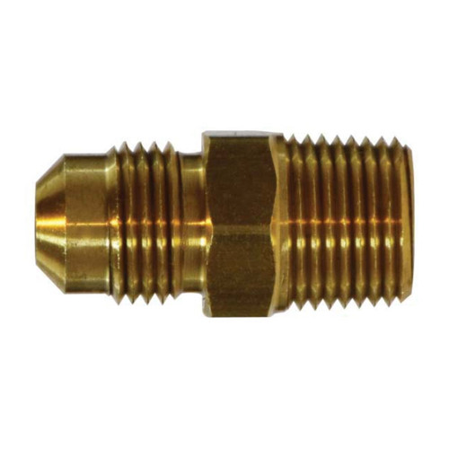 Midland Industries 10269 Brass S.A.E. 45° Adapter, 1/2 in. Male Flared x 1/2 in. MNPT
