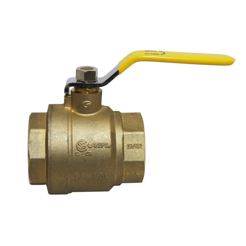 Chandler Equipment 1037-0100 1 in. Full Port Gladiator Brass Ball Valve, FNPT X FNPT
