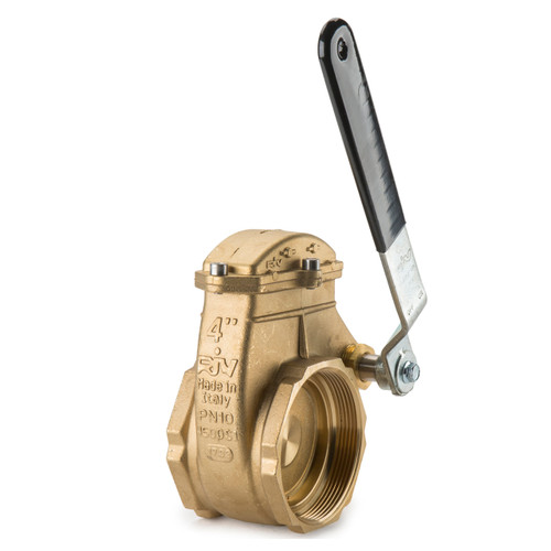 RIV Turchese 4 in. NPT Brass Lever Valve 150 PSI