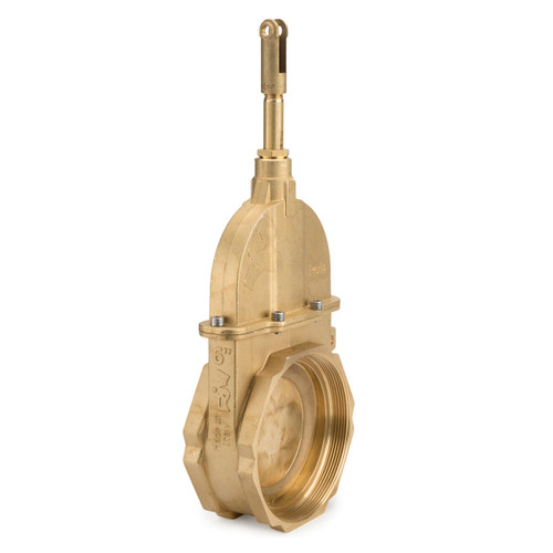RIV Perla 6 in. Brass Piston Gate Valve F/F NPT 37 PSI