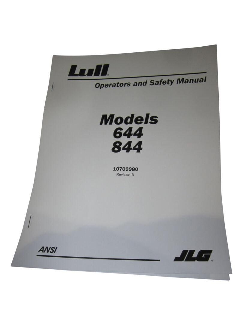 10709980 Operators Manual, 644, 844 | JLG