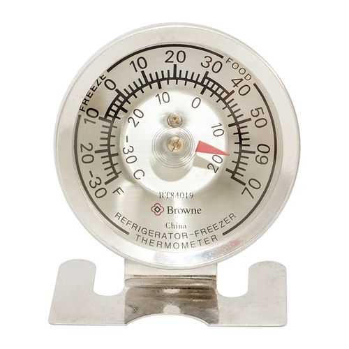 Browne Refrigerator and Freezer Thermometer -30 to 70° Fahrenheit