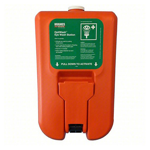Hughes Safety 10GFEW OPTIWASH Gravity Fed Eyewash, Wall Mounted 10 Gallon