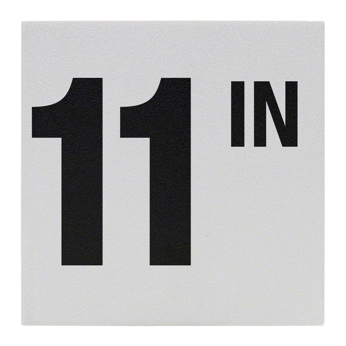 11 IN Ceramic Skid Resistant Tile Depth Marker 6 Inch x 6 Inch with 4 Inch Lettering
