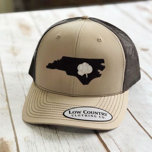 Low Country N.C. Cotton, Khaki/Brown Snapback Hat
