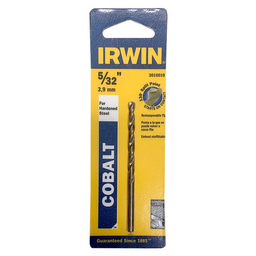 Irwin Cobalt Alloy Steel Fractional Drill Bit 5/32"X3-1/8"