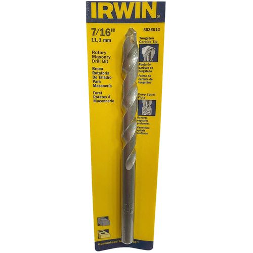 Irwin 7/16 inch x 6 inches Rotary Masonry Drill Bit