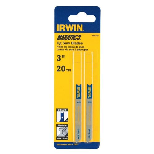 Jig Saw Metal Cutting Blades (2 Pack) 20 TPI U Shank