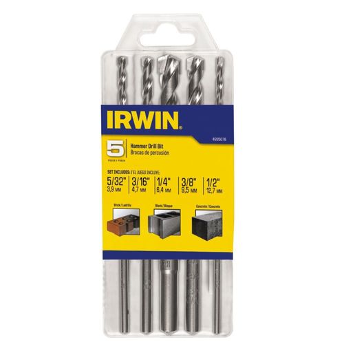 Masonry Speed Hammer Drill Bit Set 5 Piece Carbide Tip
