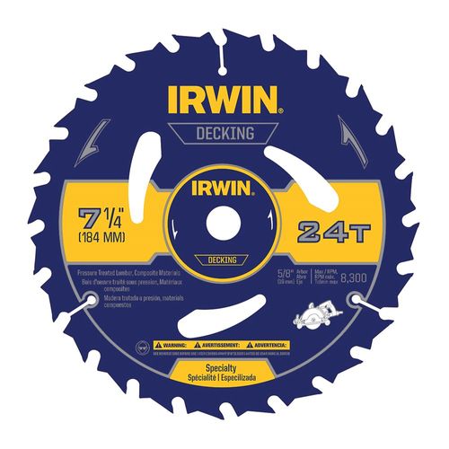 Circular Saw Decking Blade 7 1/4" 24 Teeth