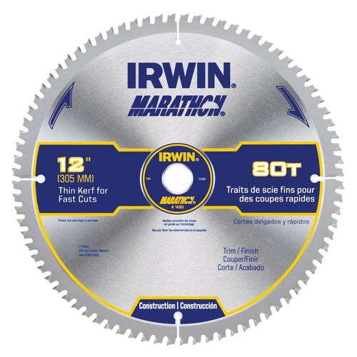 Irwin Marathon 12" 80 Tooth Miter/Table Saw Blade
