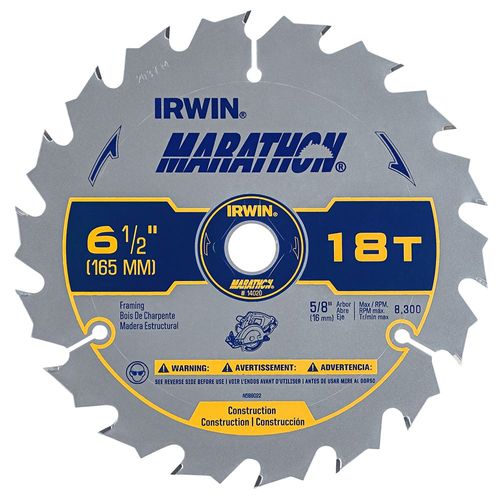 Circular Saw Blade 6 1/2" 18 Teeth