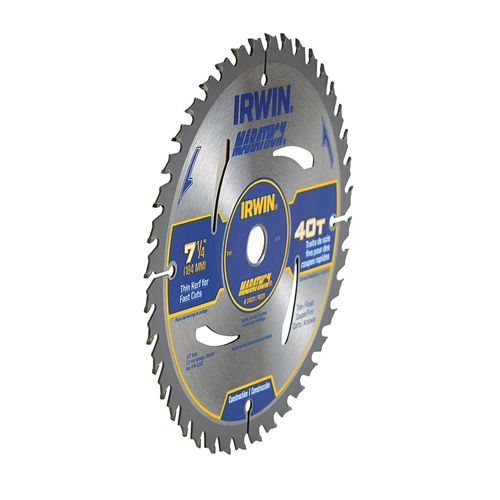 Circular Saw Blade 7 1/4" 40 Teeth Irwin Marathon