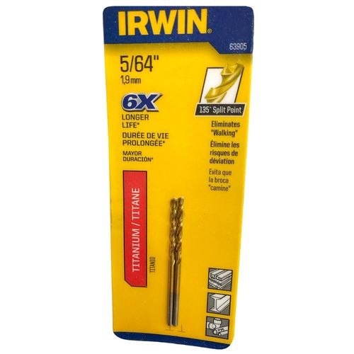 Titanium Nitride Coated High Speed 5/16" Jobber Length Drill Bit