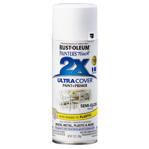Rust-Oleum 2x Ultra Cover Spray Paint - Semi-gloss White