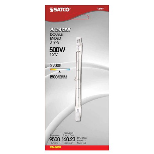 Satco Double Envelope Halogen Lamp - 500w