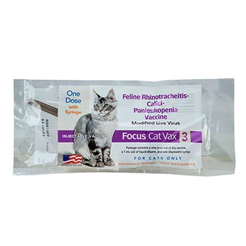 Durvet Focus Cat Vax 3 Injectable Vaccine One Dose
