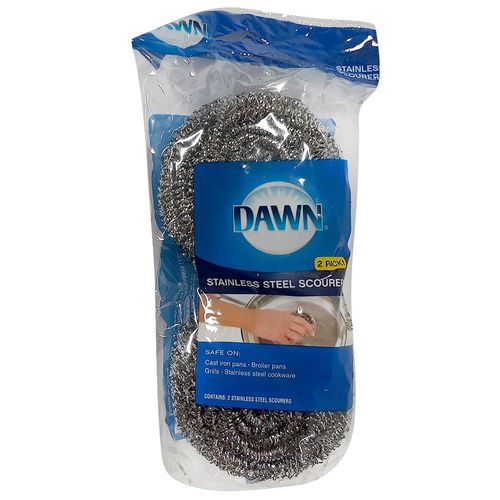 Dawn Steel Mesh Scrubbers, 2-Pack
