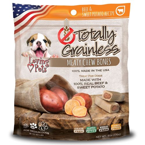 Totally Grainless 6 Oz. Beef & Sweet Potato Treats, Medium