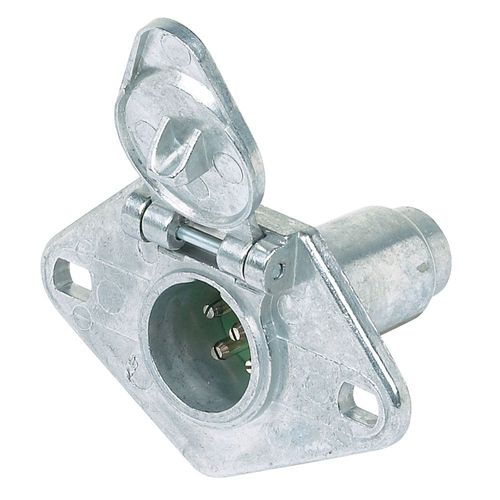 Hopkins™ 48435 6 Pole Round Pin Connector Vehicle Side