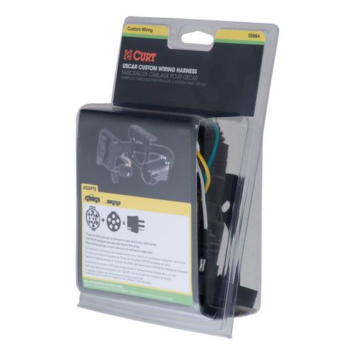 CURT Dual-Output 6 & 4-Way Connector (Plugs into USCAR)