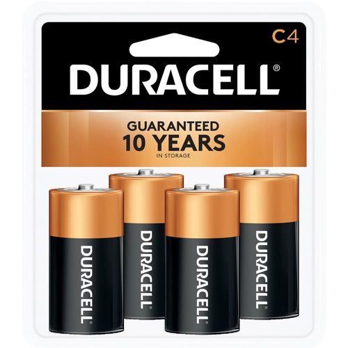 Duracell Coppertop, C, 4-Pack