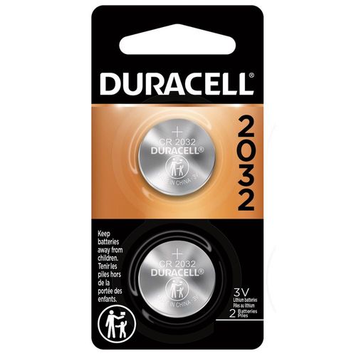 Duracell 2032 3V Lithium Coin Battery, 2-Pack