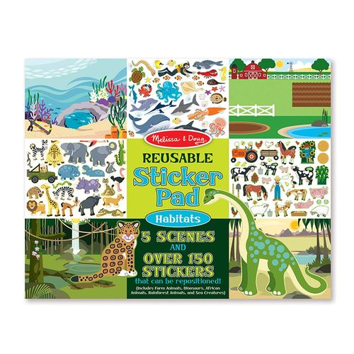 Reusable Sticker Pad Habitats 3+ Melissa & Doug