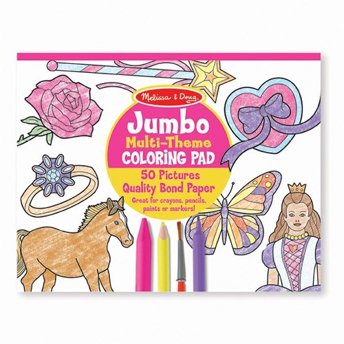 Jumbo Multi-Theme Coloring Pad 3+ Melissa & Doug