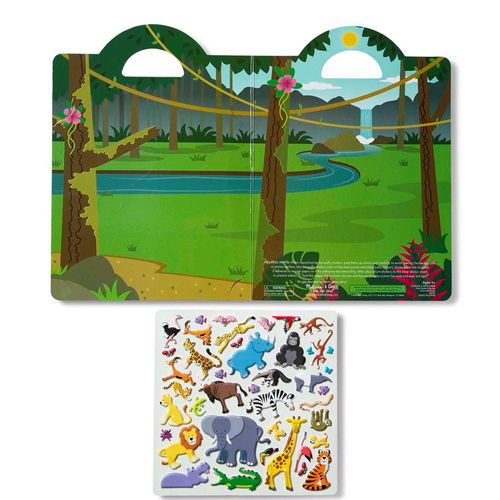Safari Puffy Sticker Play Set 4+ Melissa & Doug