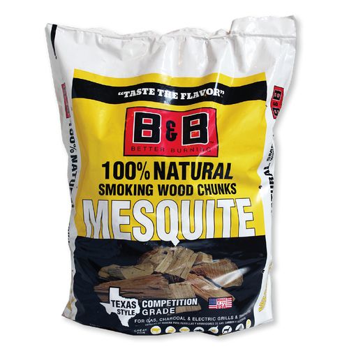 B&B Mesquite Smoking Wood Chips 549 cubic inch Bag