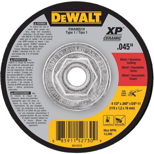 4 1/2" Elite Series™ Cutting Wheel 5/8"-11 Arbor .045" Thickness