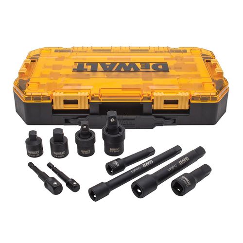 Dewalt 10 Piece 3/8" and 1/2" Drive Impact Accessory Set
