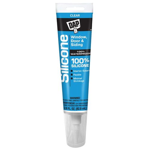 DAP 100% Silicone, Clear, 2.8 Oz.