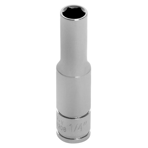Performance Tool 1/4" Drive 1/4" Deep Well 6 Point Socket
