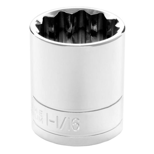 Performance Tool 1/2" Drive 1 1/16" 12 Point Socket