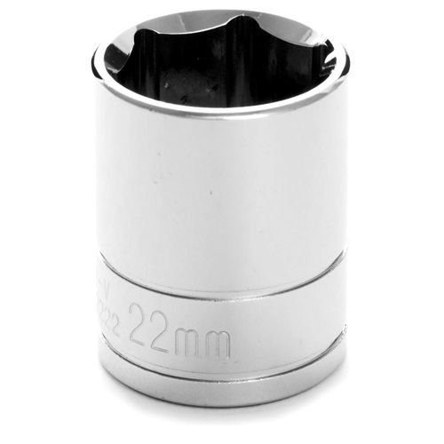 Performance Tool 1/2" Drive 22 mm 6 Point Socket