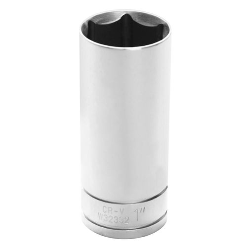 Performance Tool 1/2" Drive 1" 6 Point Deep Well Socket