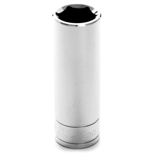 Performance Tool 1/2" Drive 18 mm 6 Point Deep Well Socket