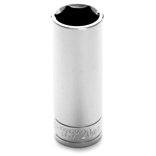 Performance Tool 1/2" Drive 20 mm 6 Point Deep Well Socket