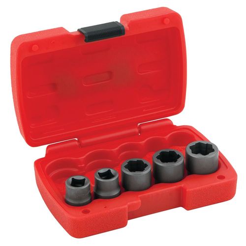 Performance Tool 5P pc 3/8" Drive Bolt Extractor Set
