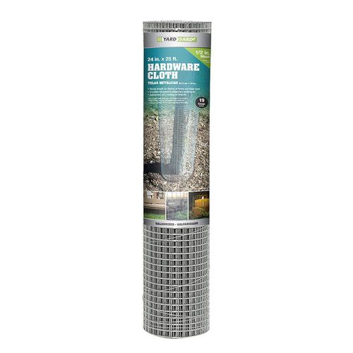 Hardware Cloth, Galvanized 1/2 In. x 24 In. x 25 Ft. Roll