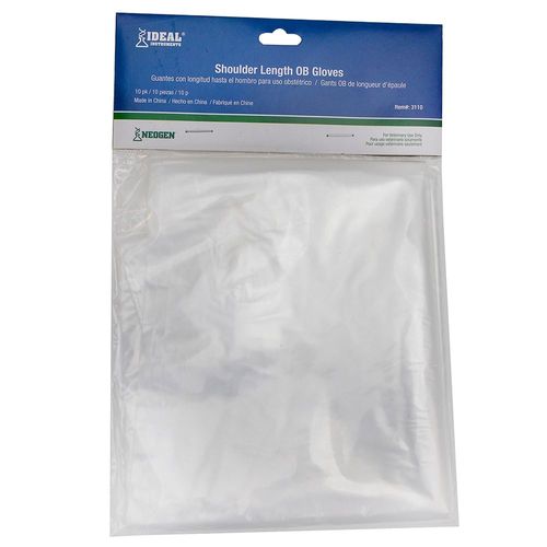 Ideal OB Gloves Shoulder Length, Standard, Clear, 10-Pack
