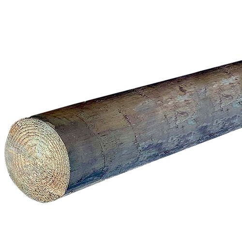 Wood Fence Post CCA Treated 6-7" Top Diameter x 8 Ft. Length