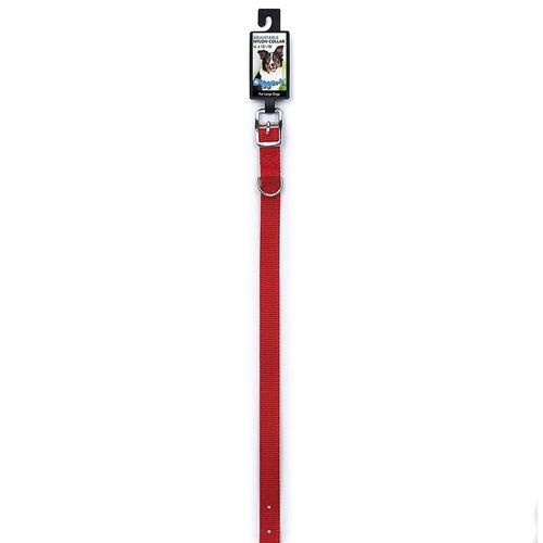 3/4" x 20" Nylon Collar, Red